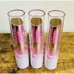 Lot of 3 Wet N Wild Rose Comforting Lip Color, Pecan Glaze Sealed